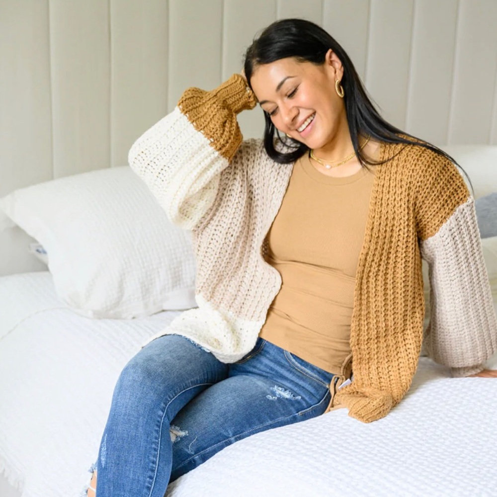 Color Block Cardigan